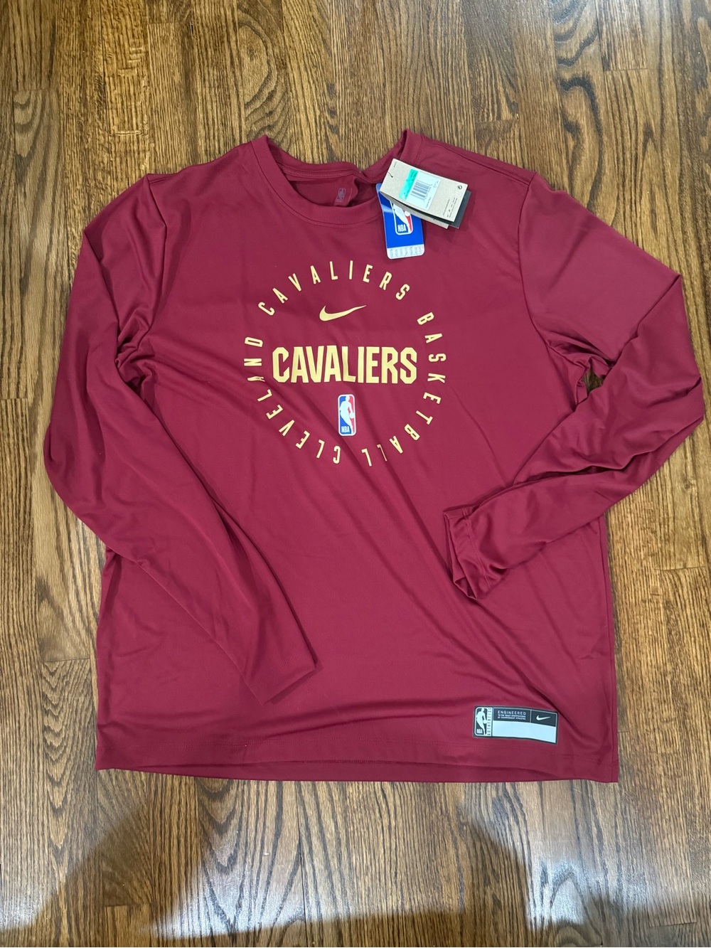 Nike Maroon Cleveland Cavaliers Crewneck Pullover